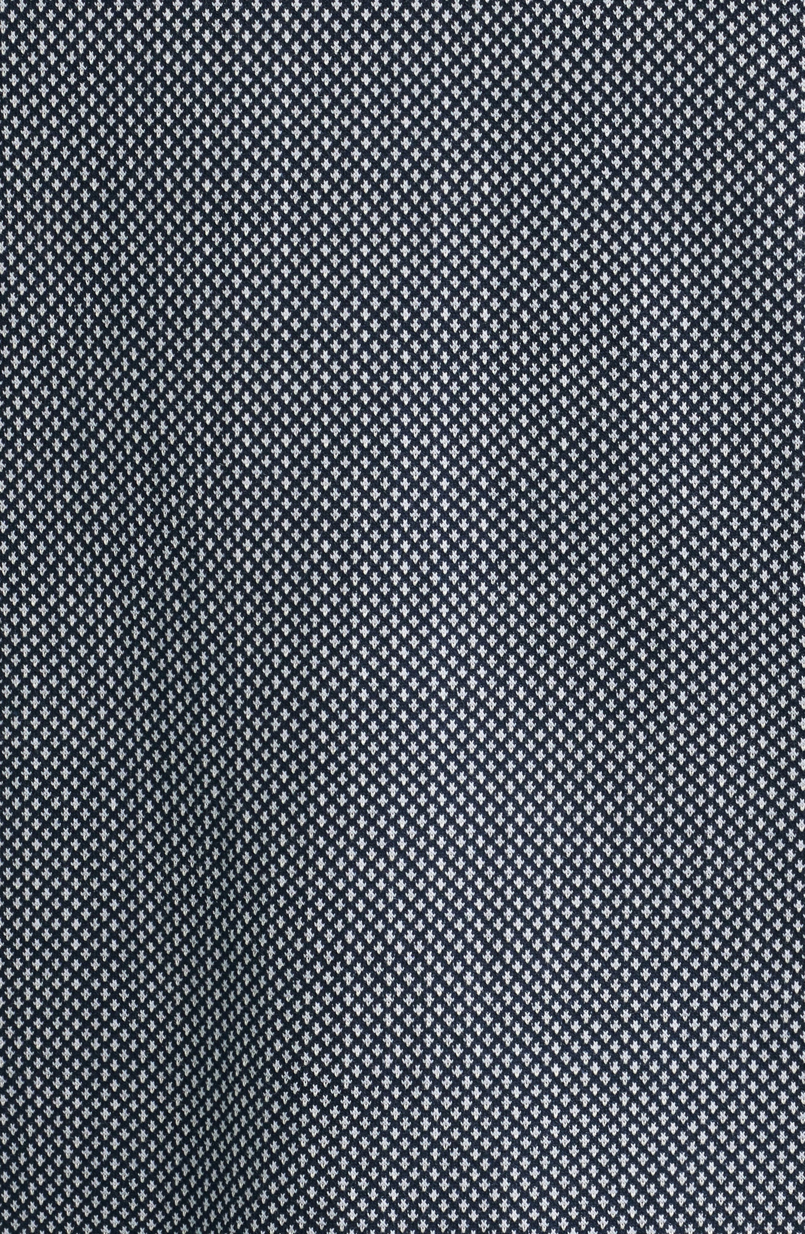 BOSS Parson Cotton & Silk Polo in Dark Blue at Nordstrom - 6