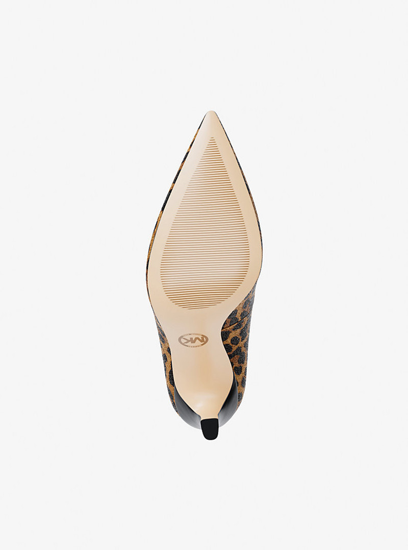 Amara Leopard Print Calf Hair Pump 6