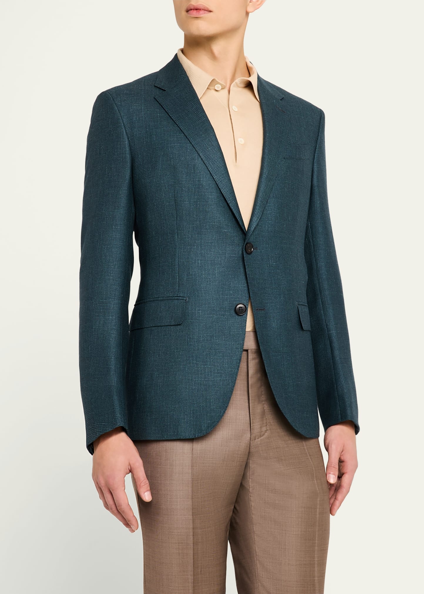 Men's Tonal Plaid Sport Coat - 4