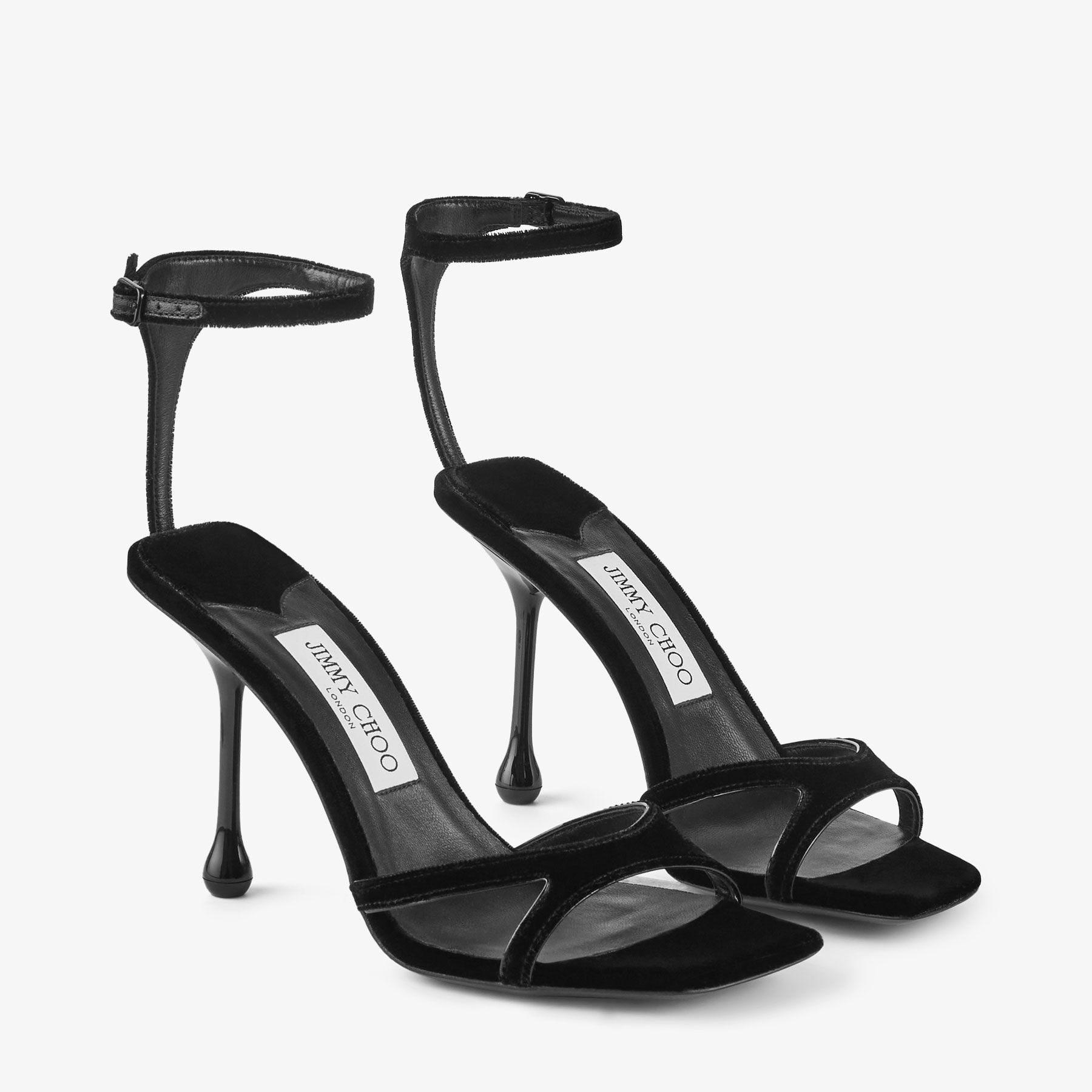 Ixia Sandal 95
Black Velvet Sandals - 3