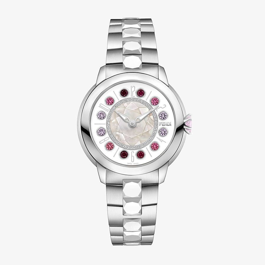 38 MM - Watch with diamonds and rotating gemstones - 1