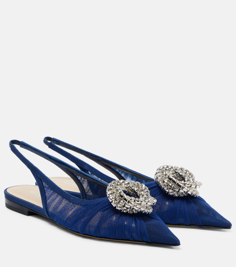 Galaxy embellished slingback flats - 1