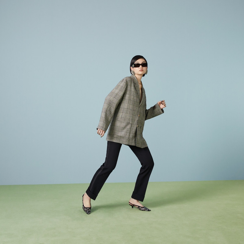 GUCCI Prince of Wales linen jacket outlook