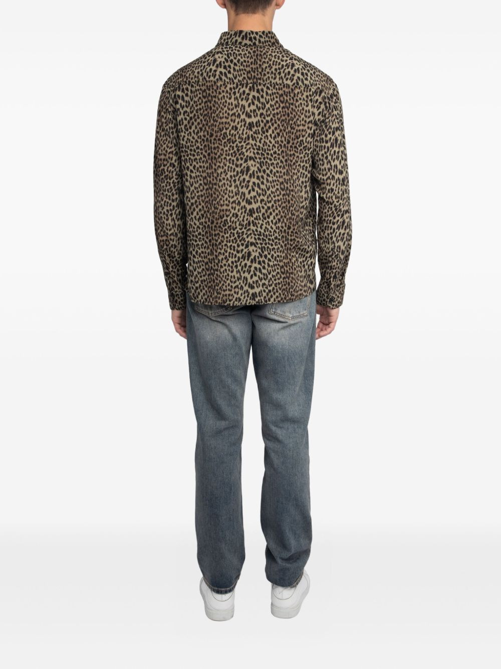 leopard-print shirt - 3