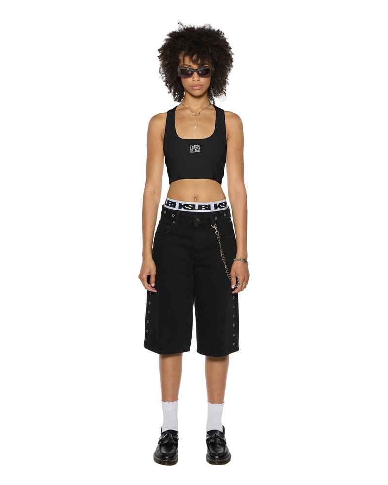 Ksubi STACKED ORIGIN CROP BLACK outlook