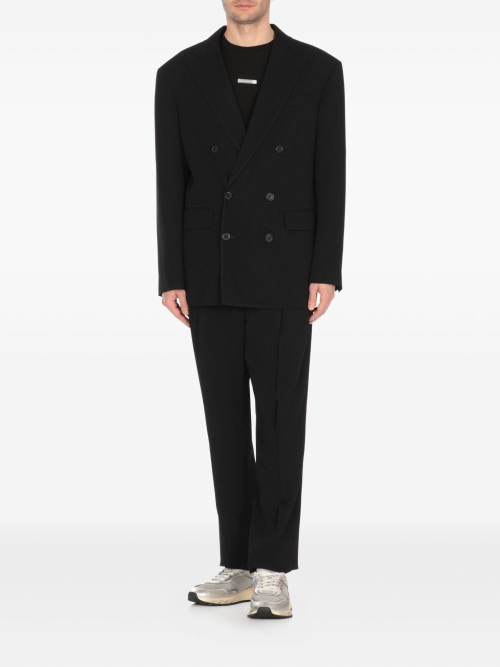 double-breasted peak-lapel suit - 2