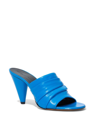 Proenza Schouler 85mm gathered-detail leather sandals outlook