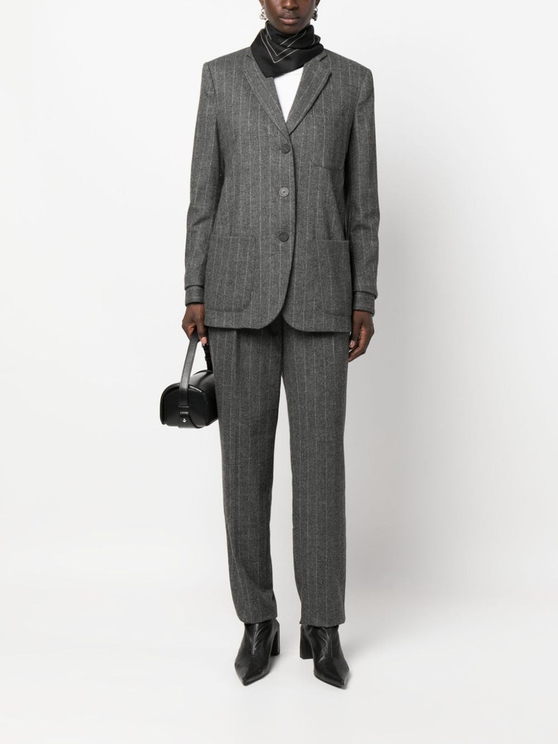 EMPORIO ARMANI pinstripe-pattern tailored trousers outlook