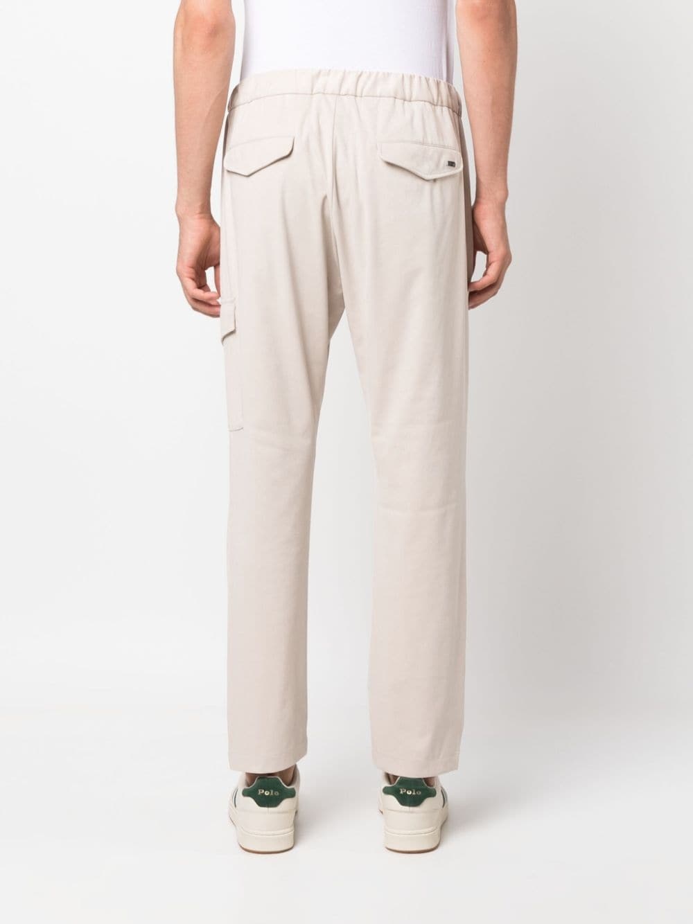 drawstring straight-leg trousers - 8