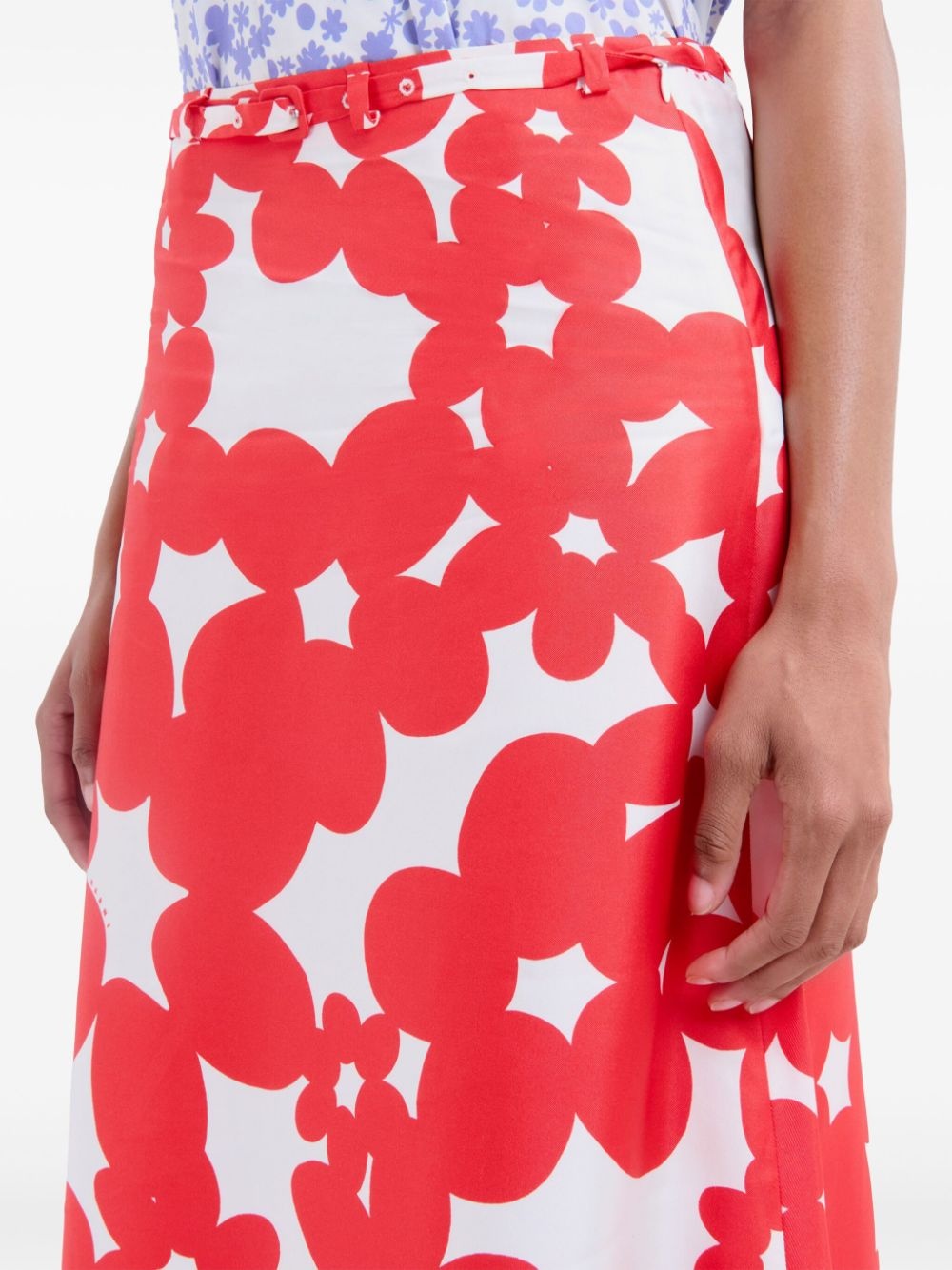 floral-print midi skirt - 5