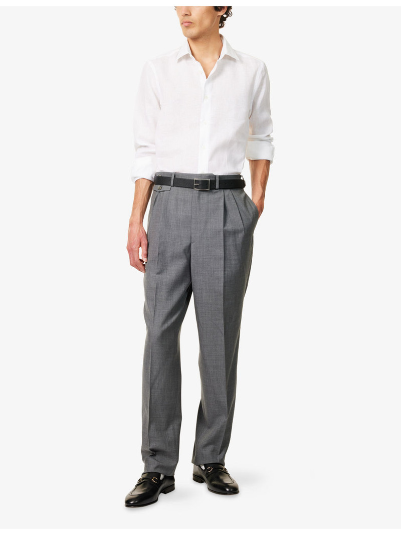 Paul Smith Tailored-Fit Long-Sleeves Linen Shirt outlook