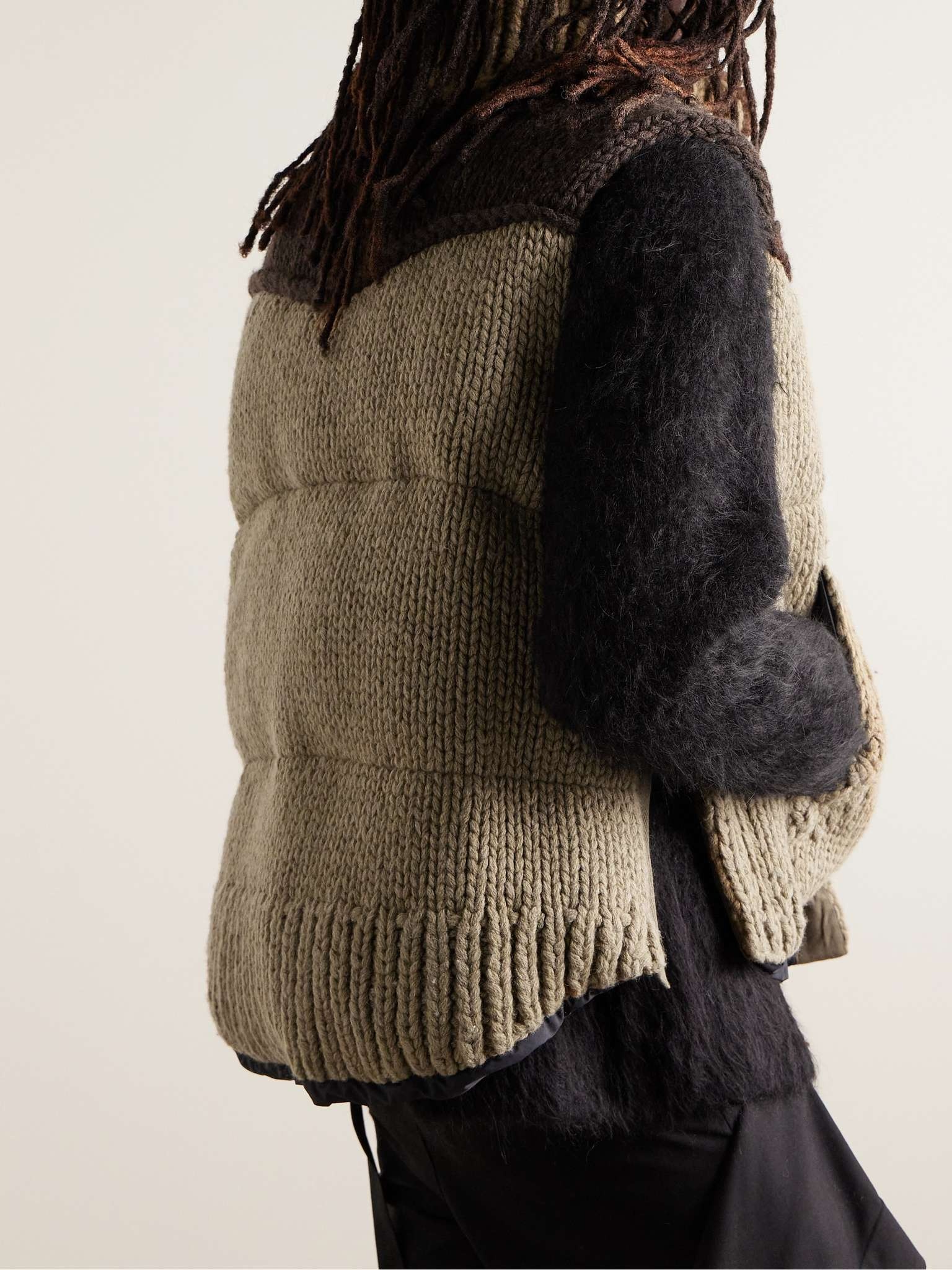 Quilted Padded Wool Gilet - 4