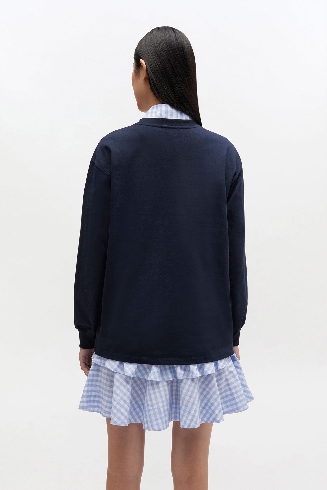 DARK BLUE GANNI SWEATSHIRT - 4