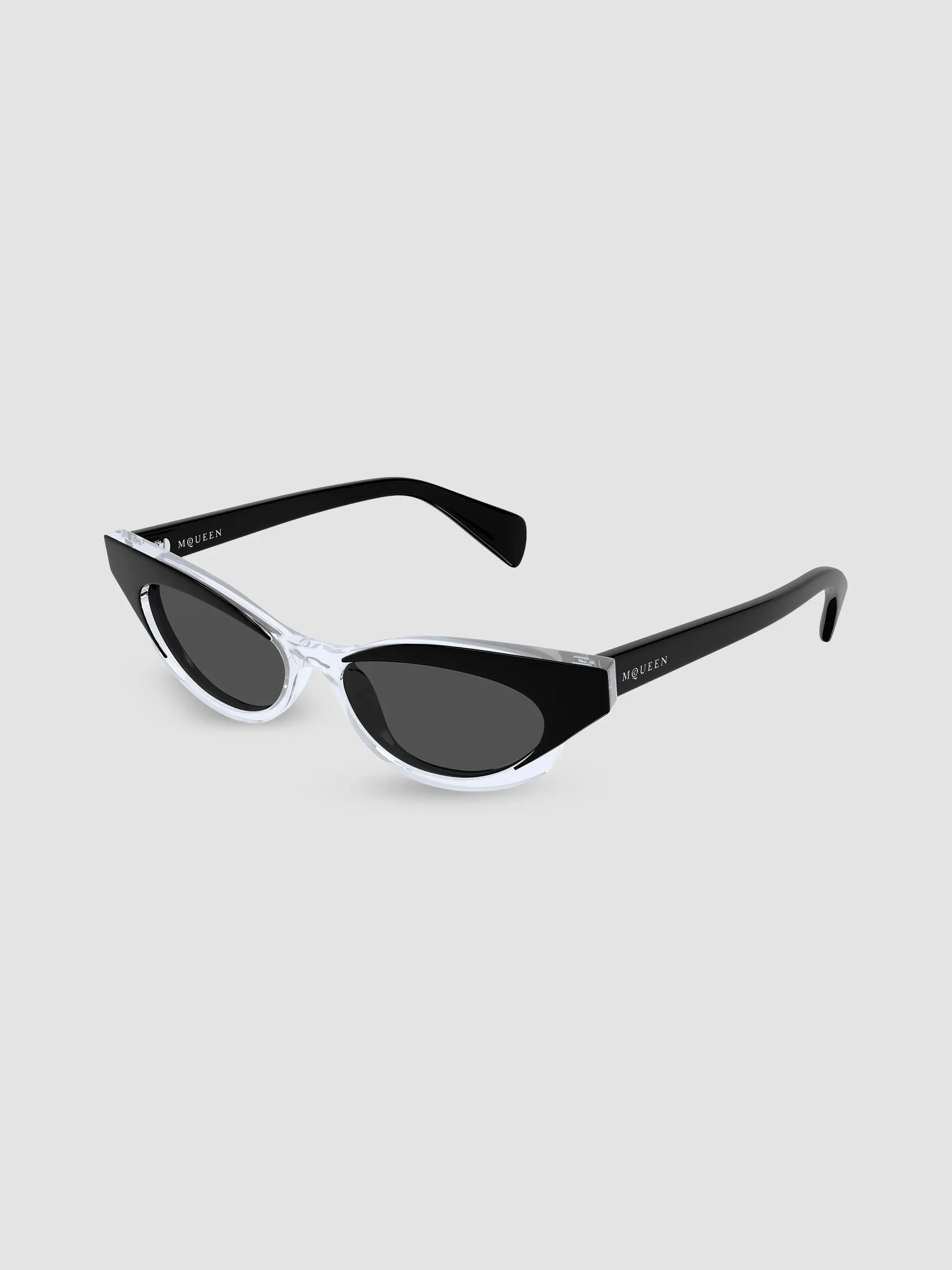 Women's Logo Bilayer 52MM Cat-Eye Sunglasses - Black - 1