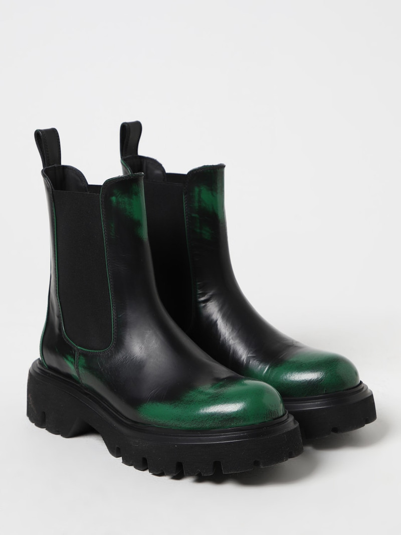 MSGM MSGM ankle boots in used effect leather outlook