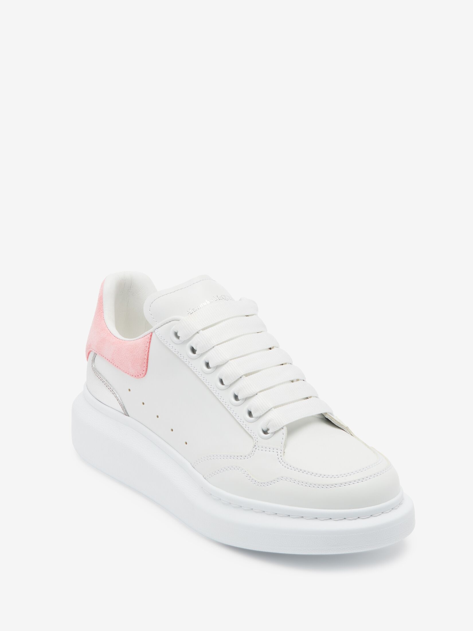 Women's Oversized Sneaker in White/cherry Blossom Pink - 4