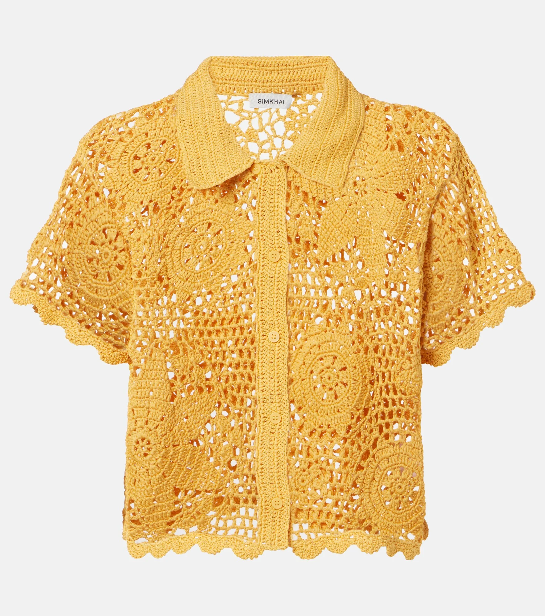 Macks floral crochet cotton shirt - 1