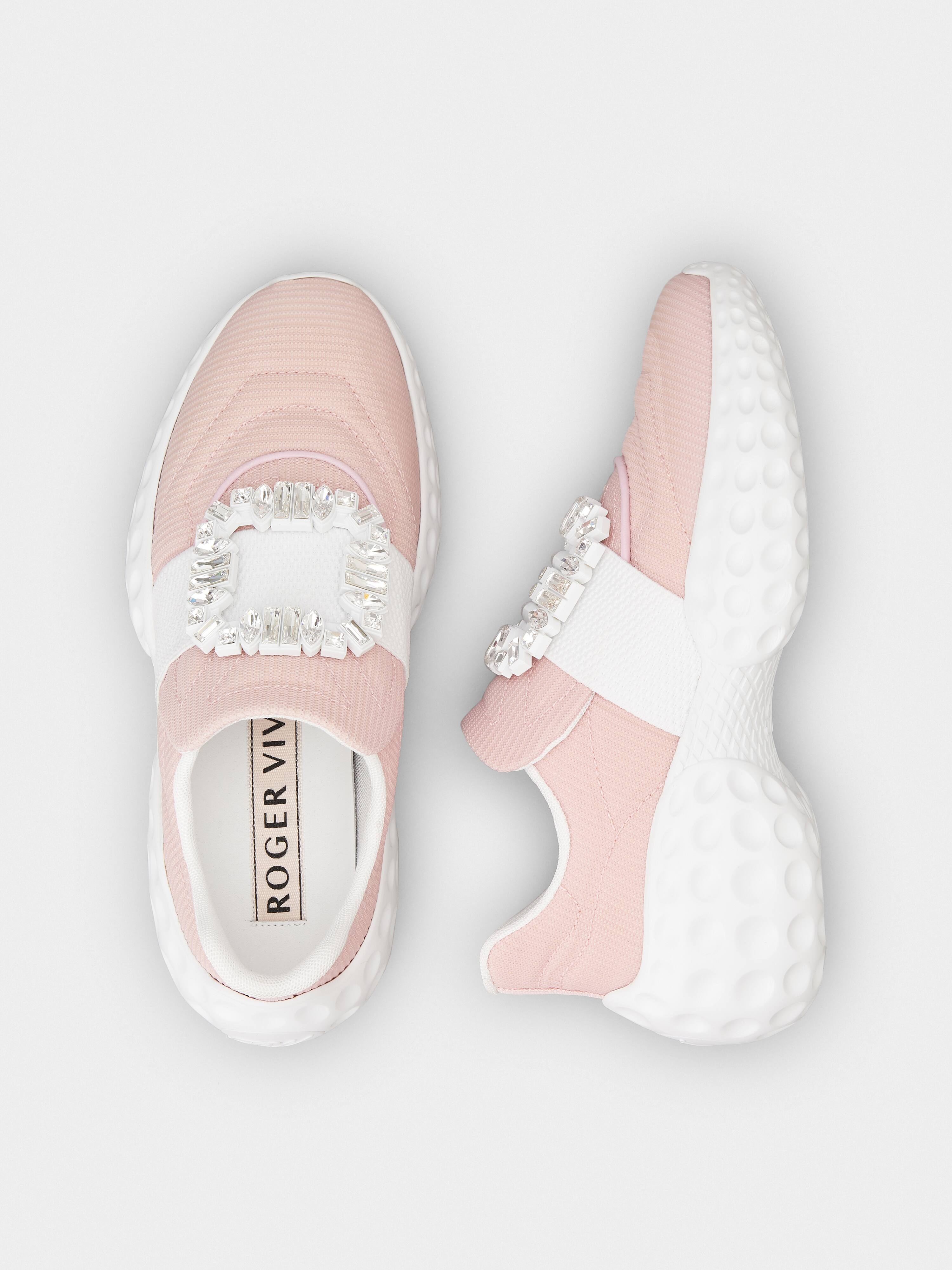 Viv' Run Light Strass Buckle Sneakers in Fabrics - 4