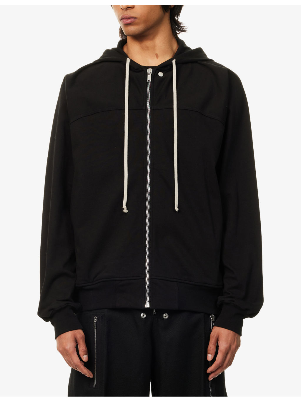 Windbreaker Relaxed-Fit Cotton-Jersey Hoodie - 3
