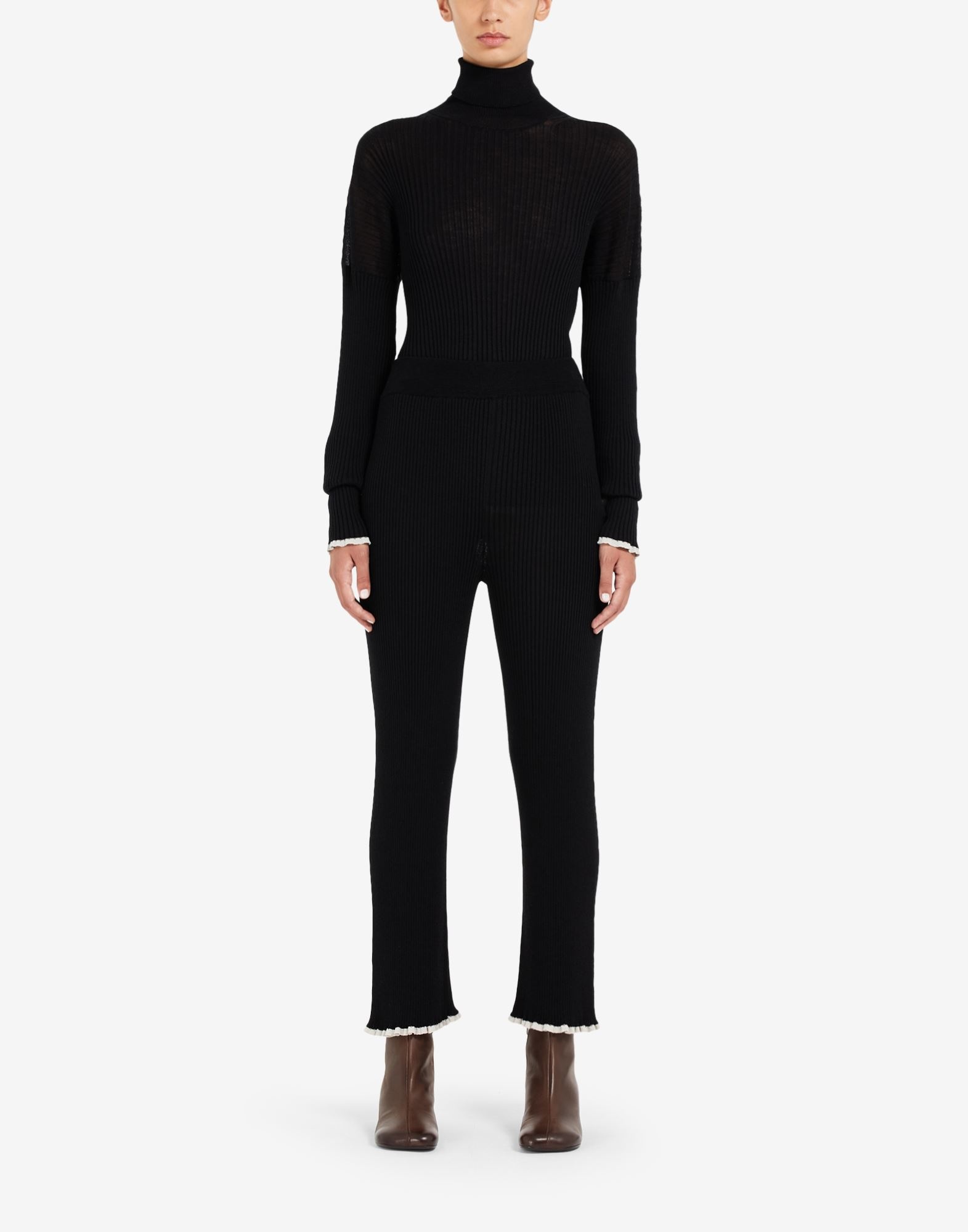 Ribbed knit trousers - 2