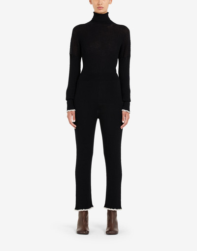 MM6 Maison Margiela Ribbed knit trousers outlook