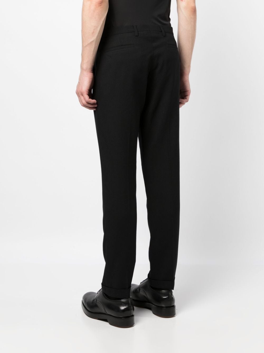 mid-rise straight-leg trousers - 4