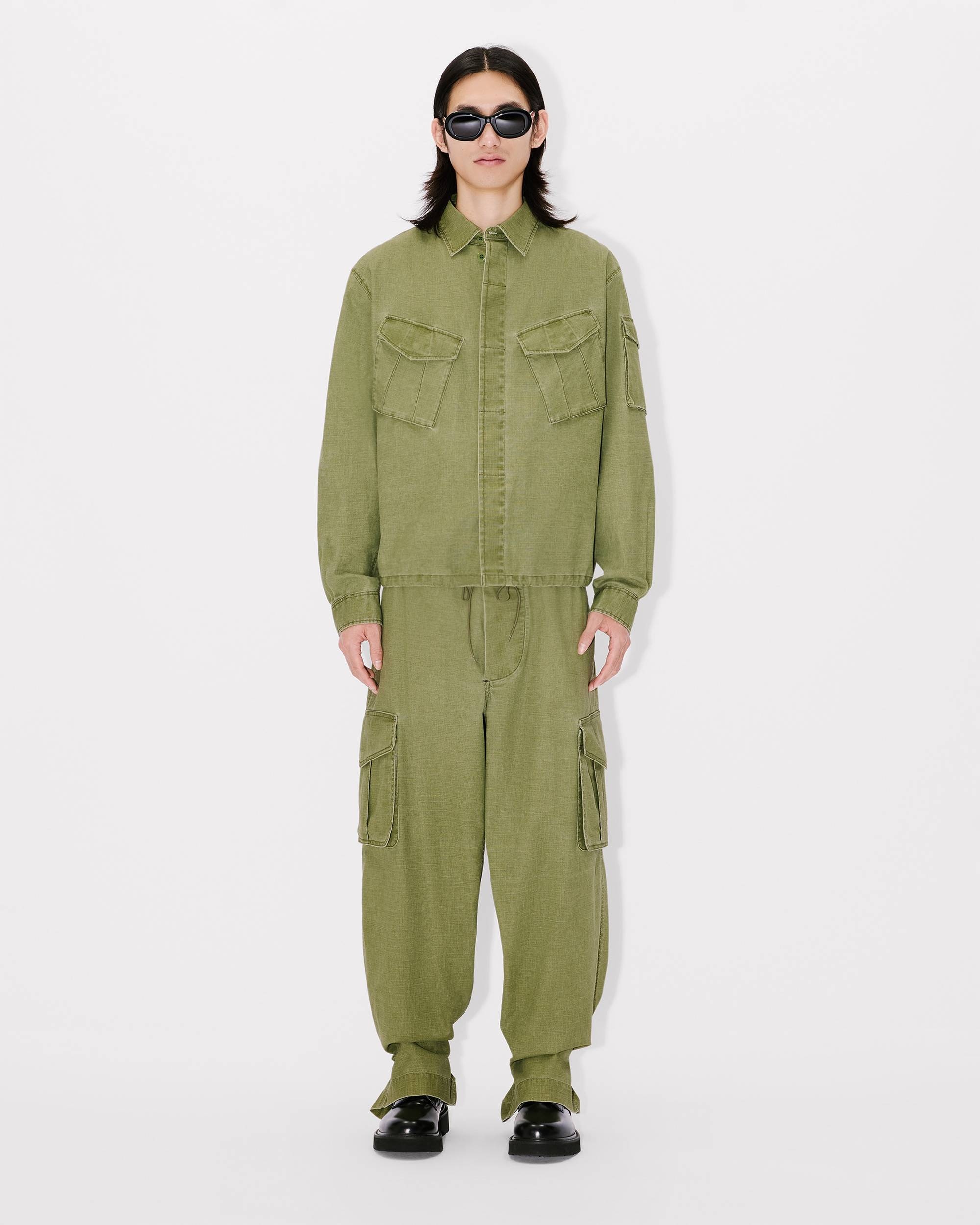 Adjustable cargo pants in cotton - 4
