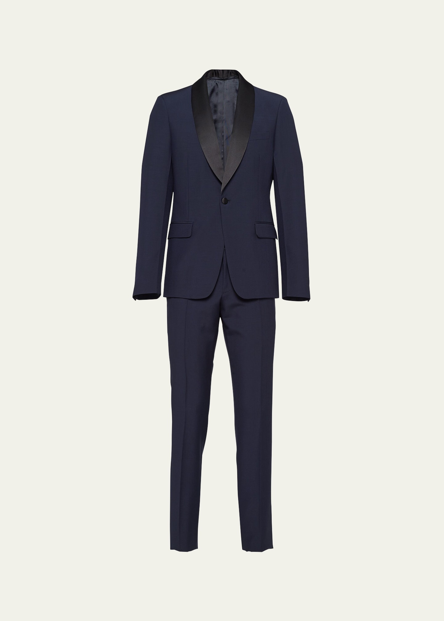Men's Mohair-Blend Smoking Tuxedo - 1