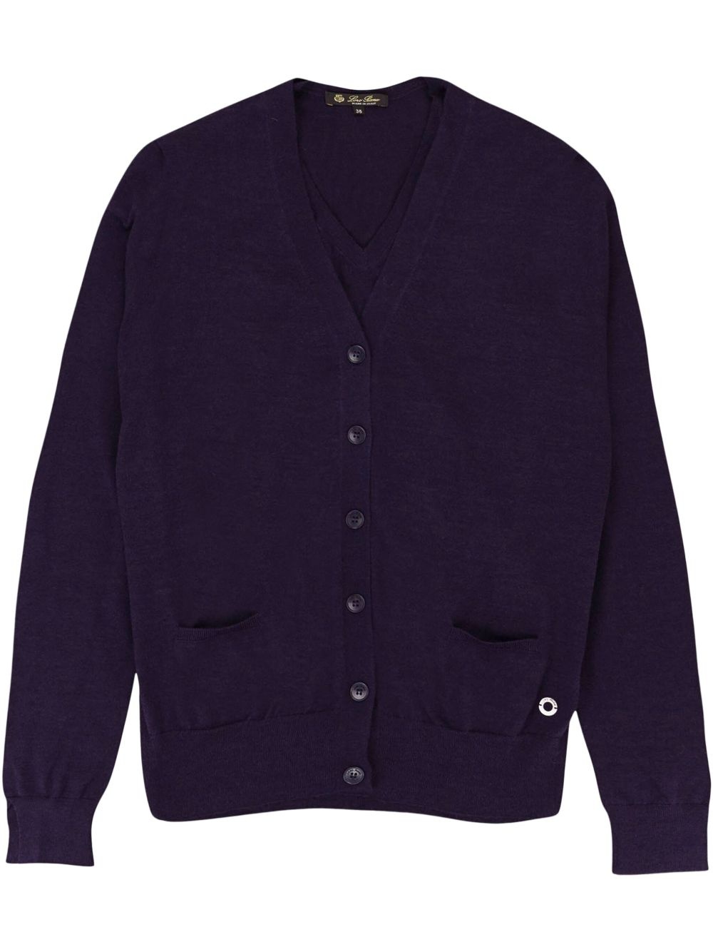V-neck cashmere cardigan - 1