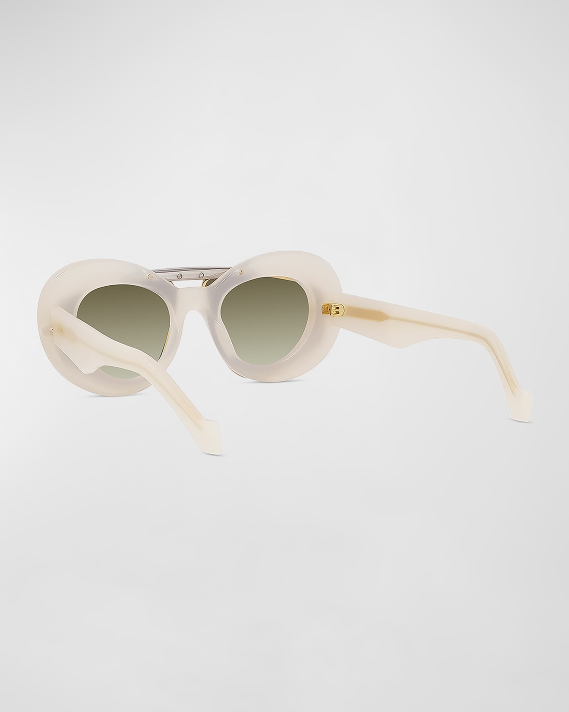 Double Frame Acetate & Metal Cat-Eye Sunglasses - 2