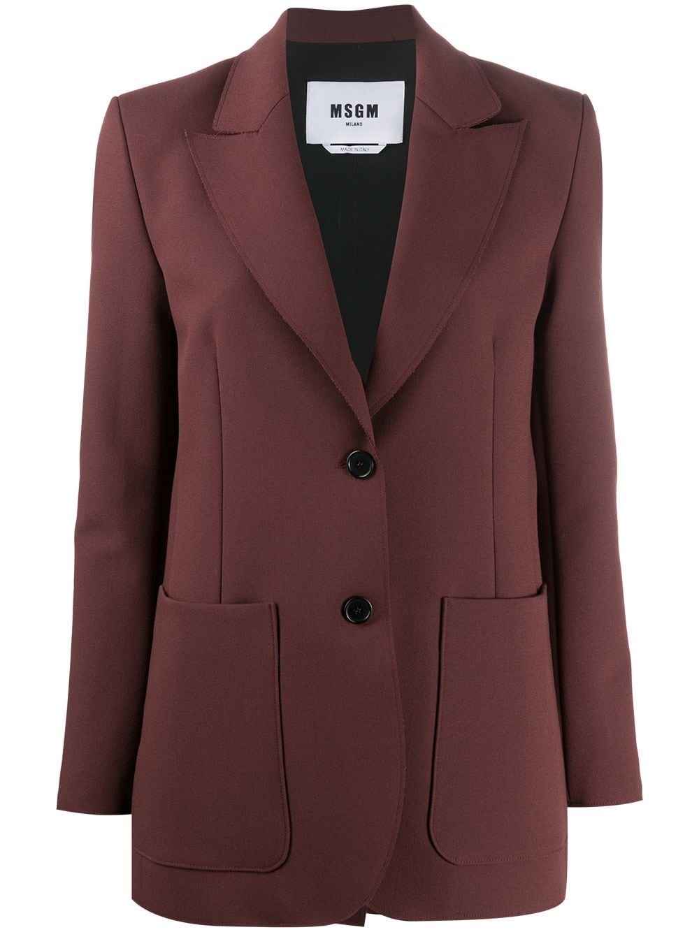 single-breasted tailored blazer - 1