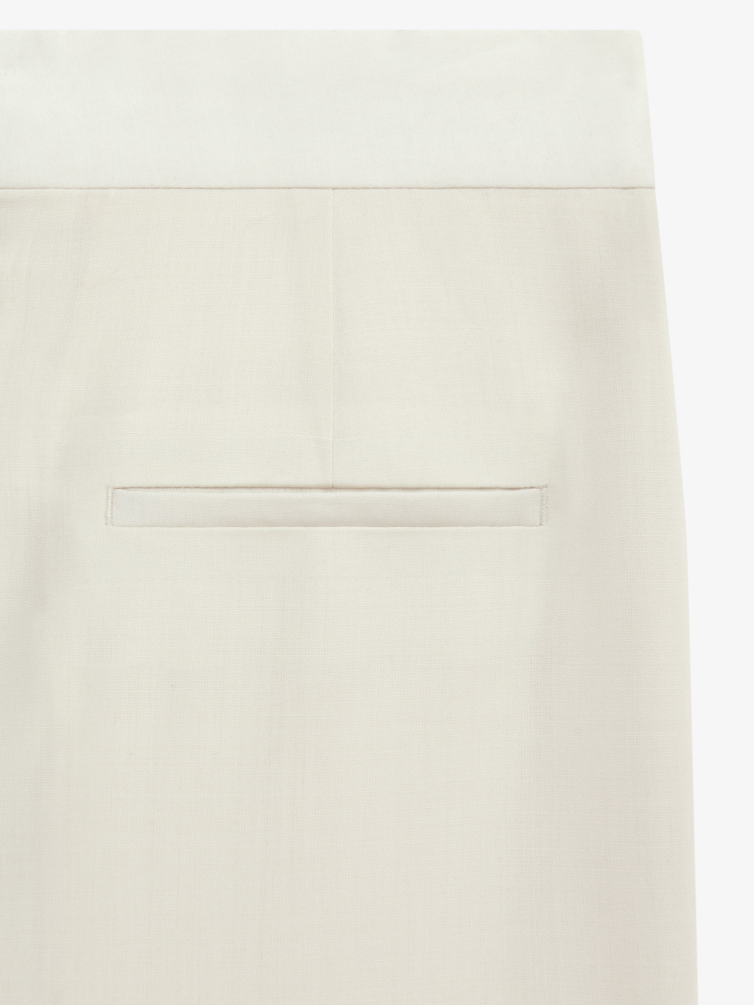 SLIM FIT PANTS IN WOOL AND MOHAIR - 6