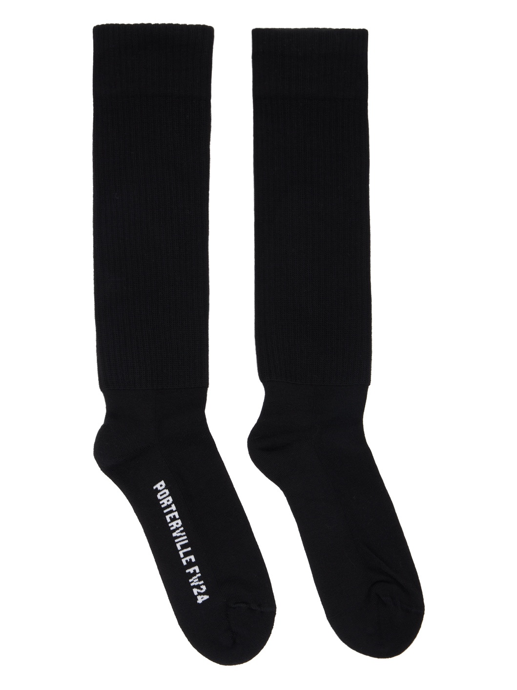 Black Porterville Knee High Socks - 1