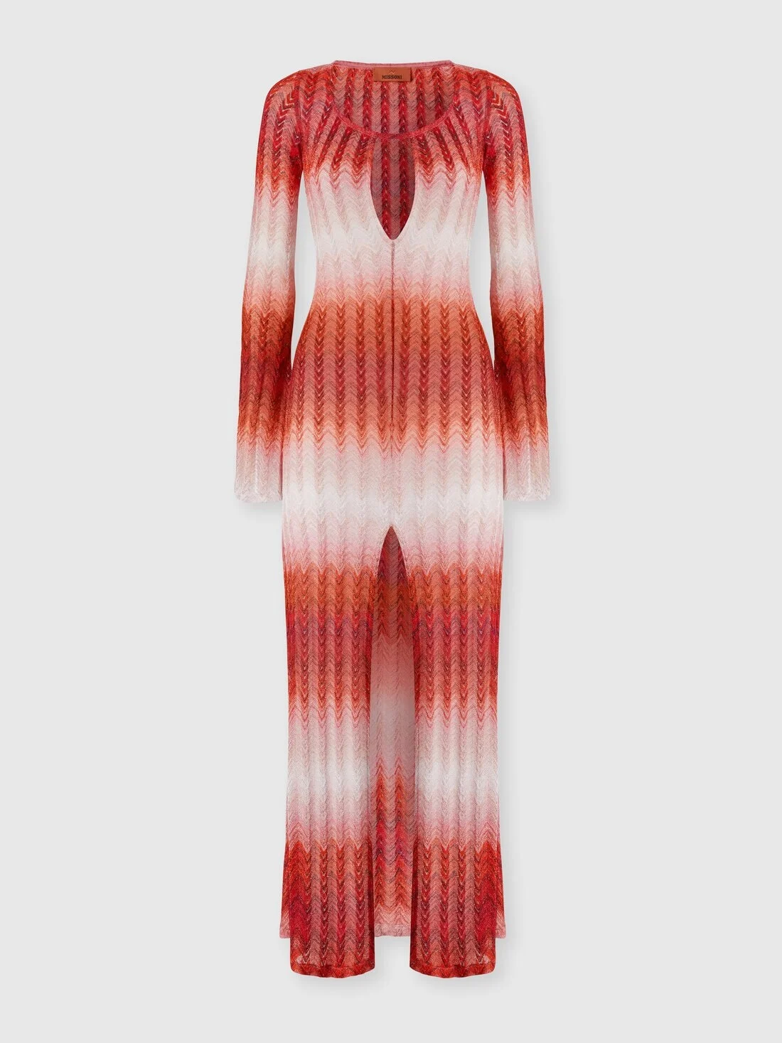 Long cover-up with cut-out details - 1