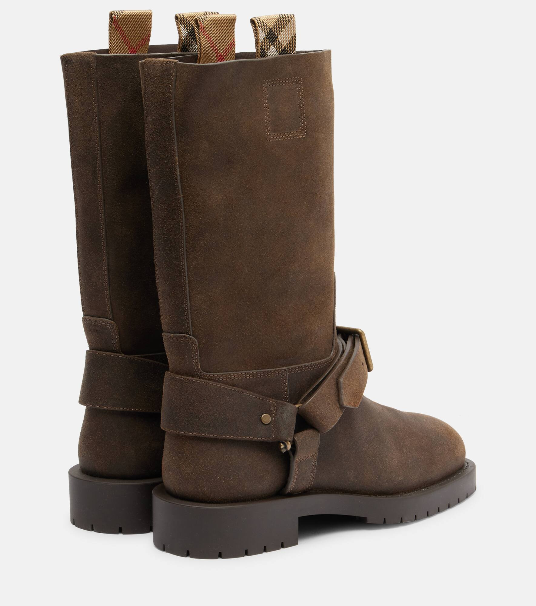 Soft Saddle suede knee-high boots - 2