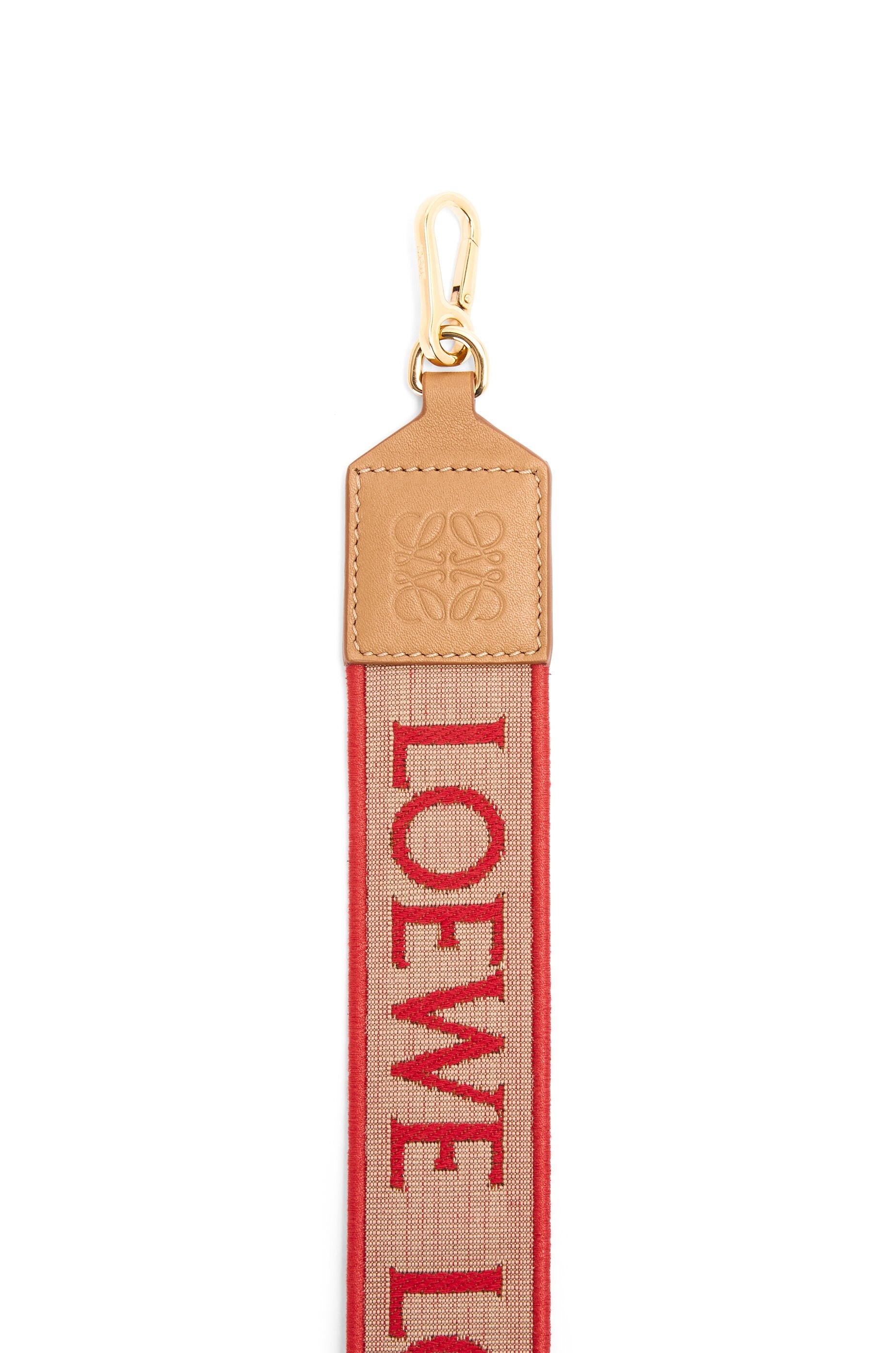 Anagram strap in jacquard and calfskin - 2