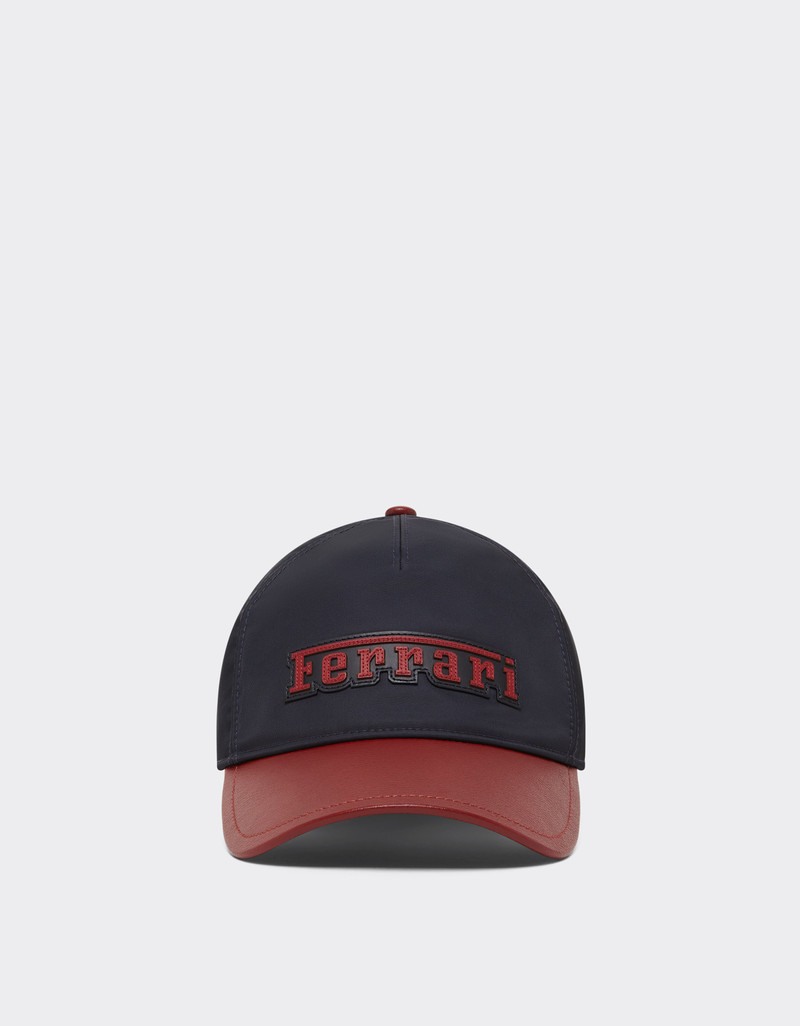 Baseball cap in Q-Cycle® nylon and leather 1