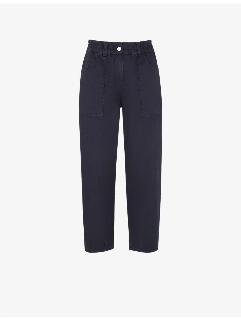 Tessa cropped mid-rise cotton trousers - 1