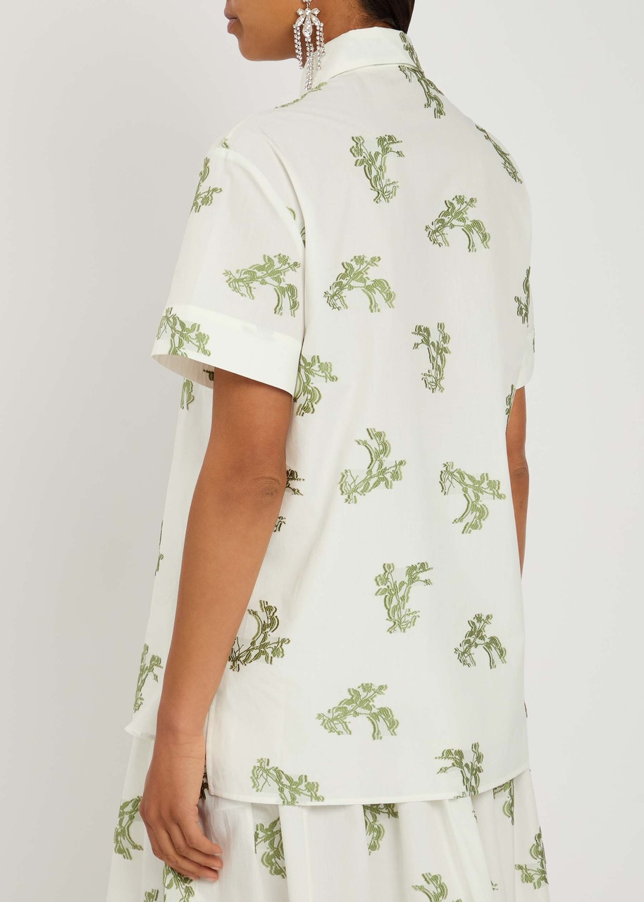 Erdem Embroidered Cotton Shirt - 3