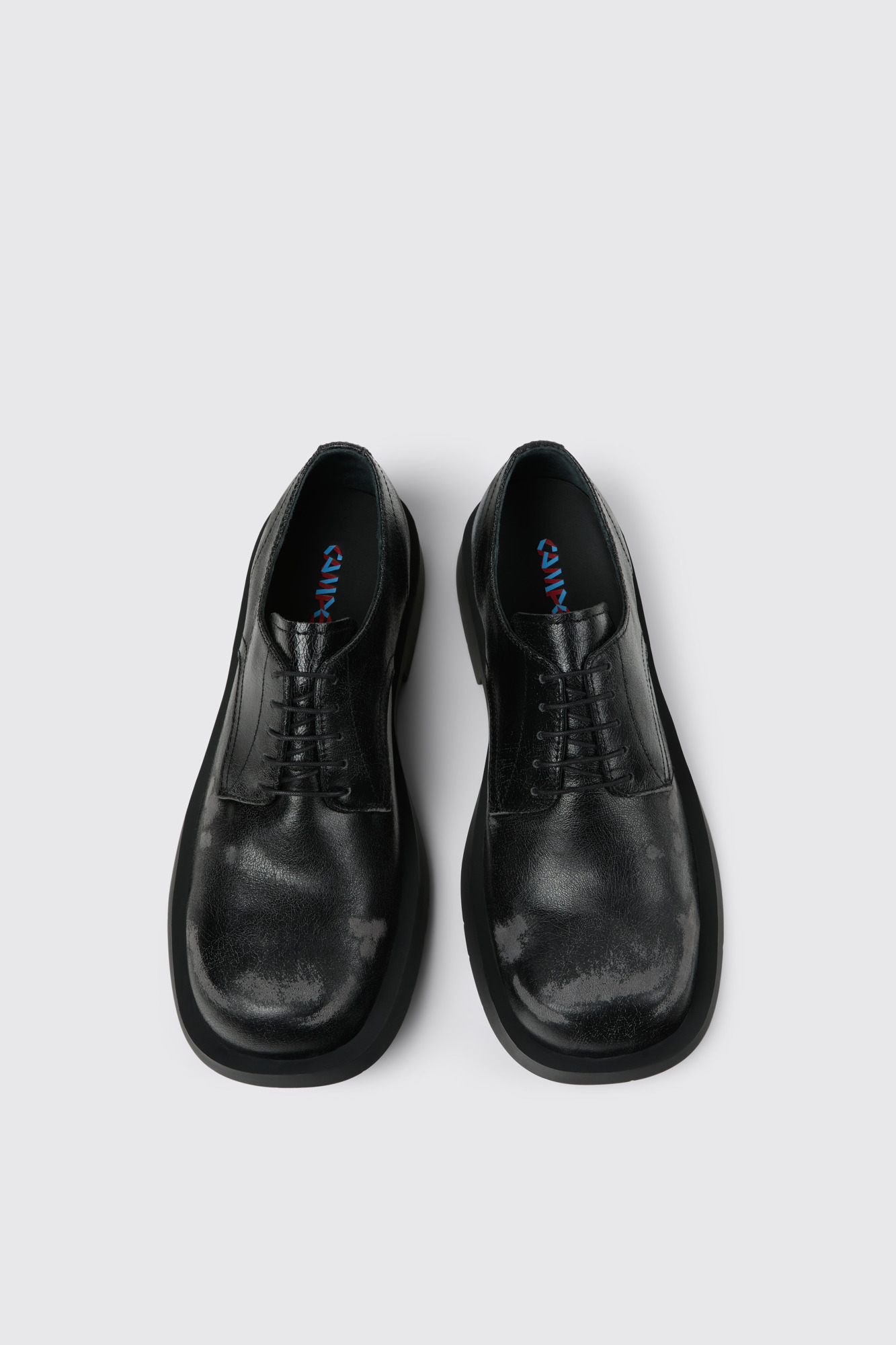 Black leather shoes - 4