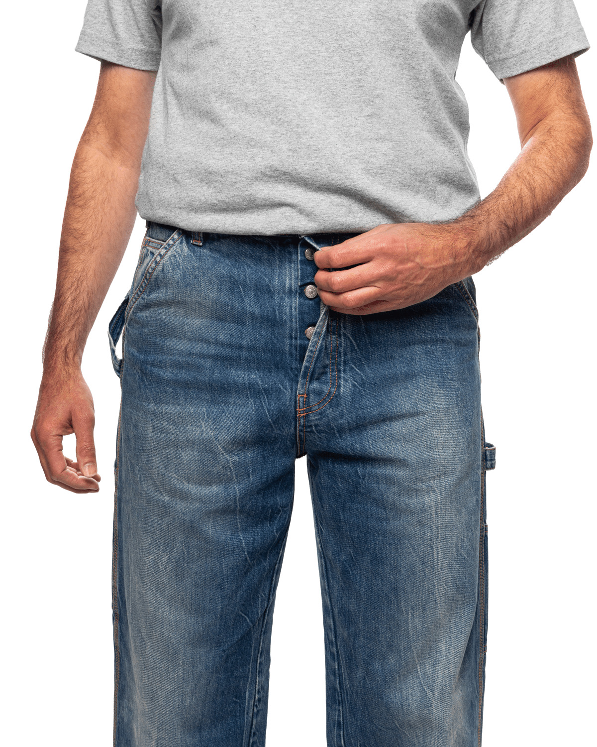Straight Leg Trouser Denim Blue - 5