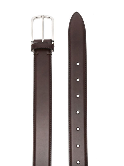 Brunello Cucinelli leather buckle belt outlook