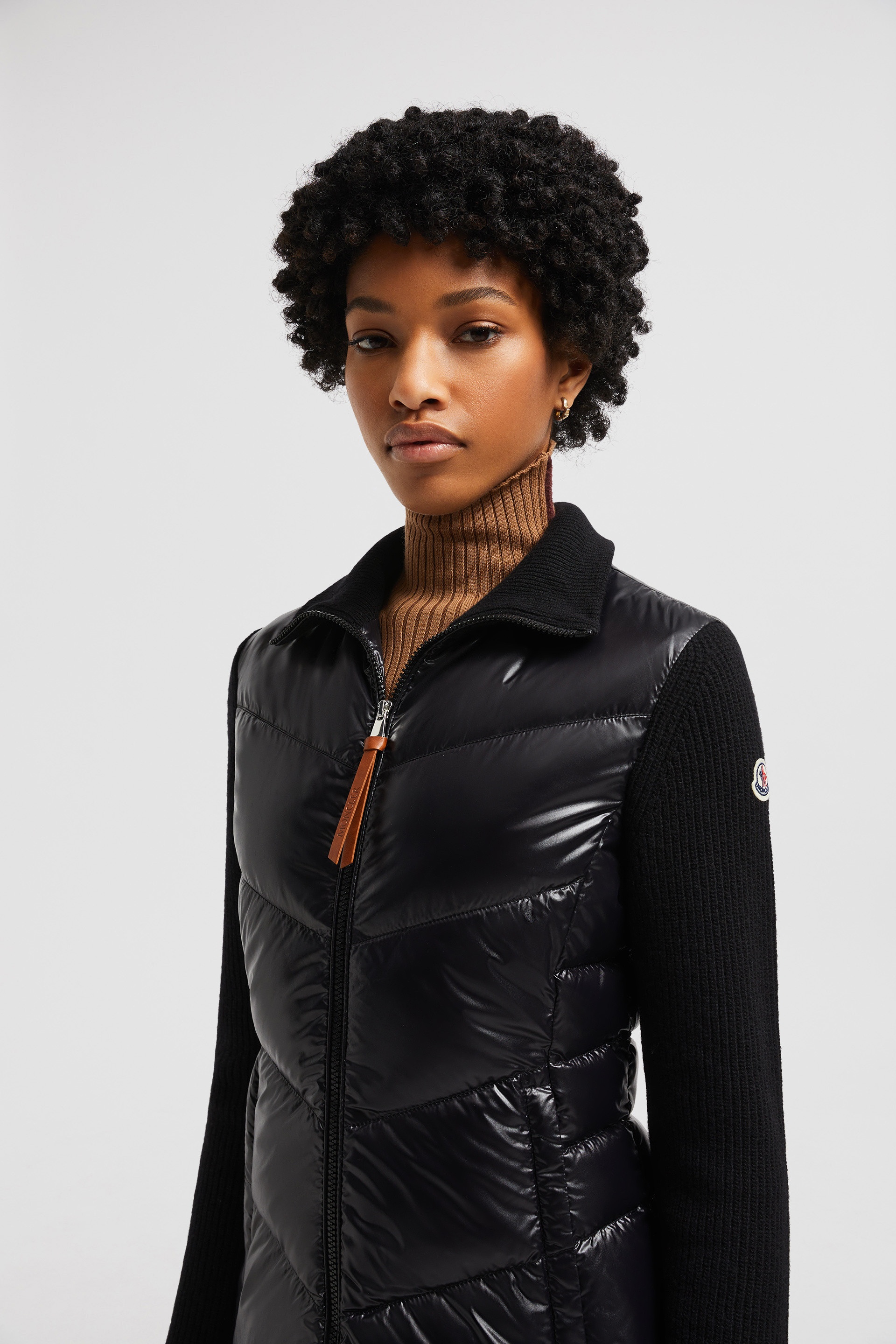 Padded Wool Zip-Up Cardigan - 4