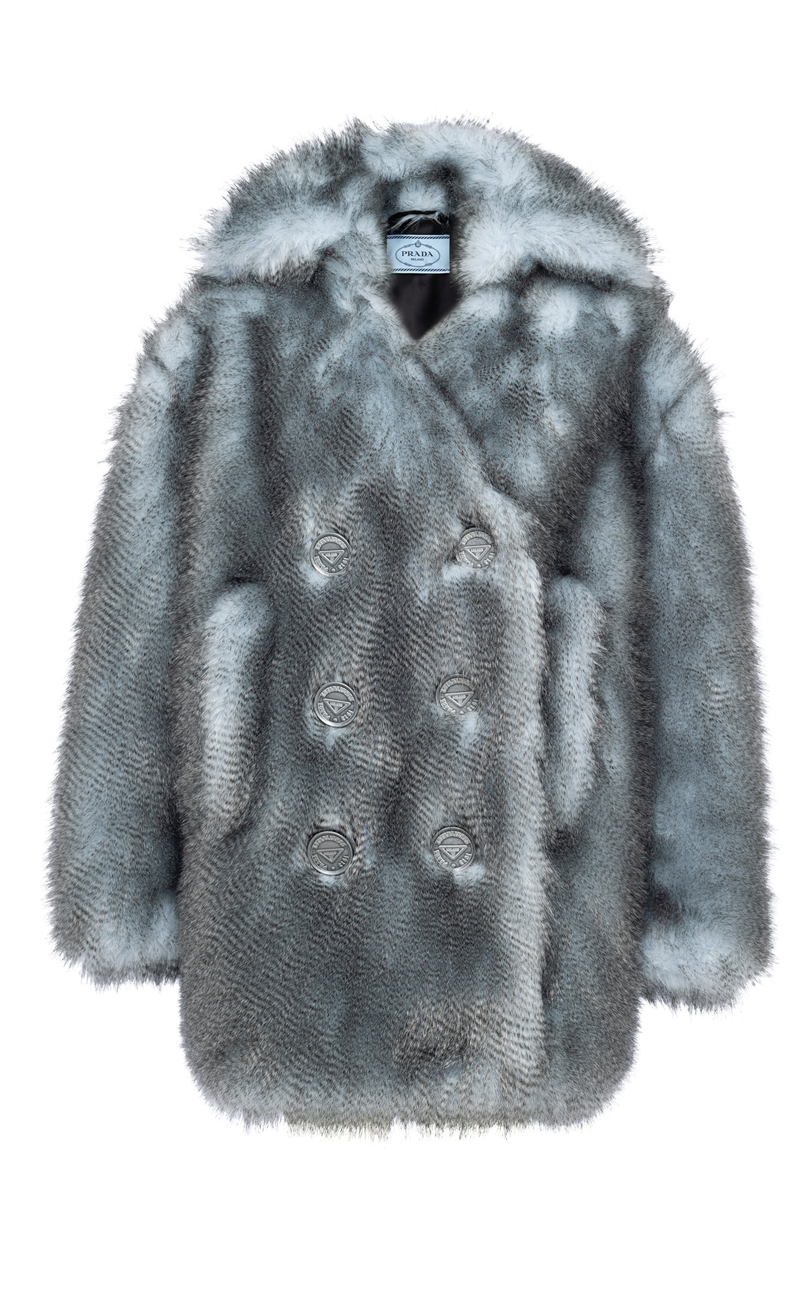 Prada faux fur coat sale