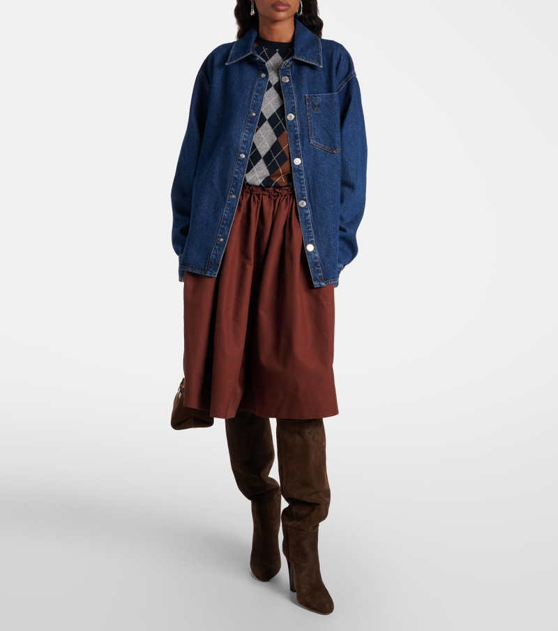 AMI Paris Ami de Cœur oversized denim shirt outlook