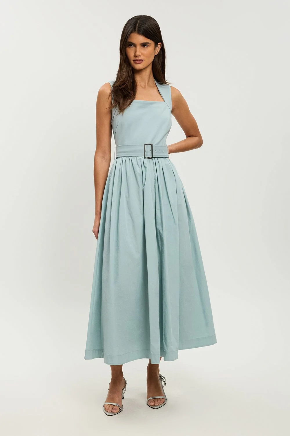 Petite Scoop Neck Jersey Cotton Mix Maxi Dress - 1