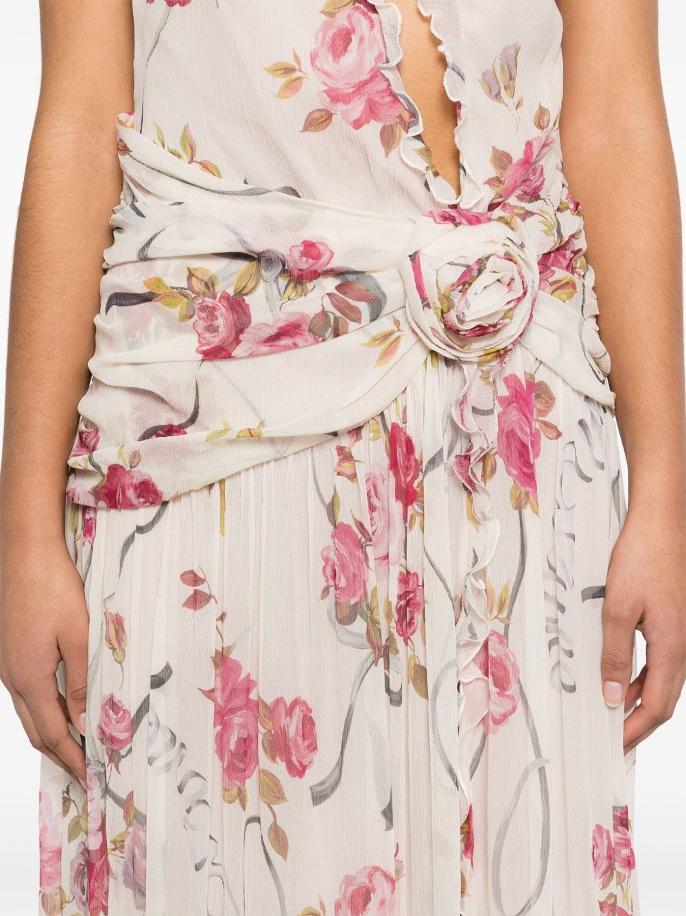 floral-print maxi dress - 5