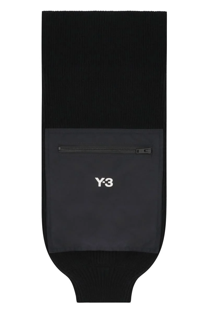 Y-3 Adidas Knitted Wool Scarf - 1