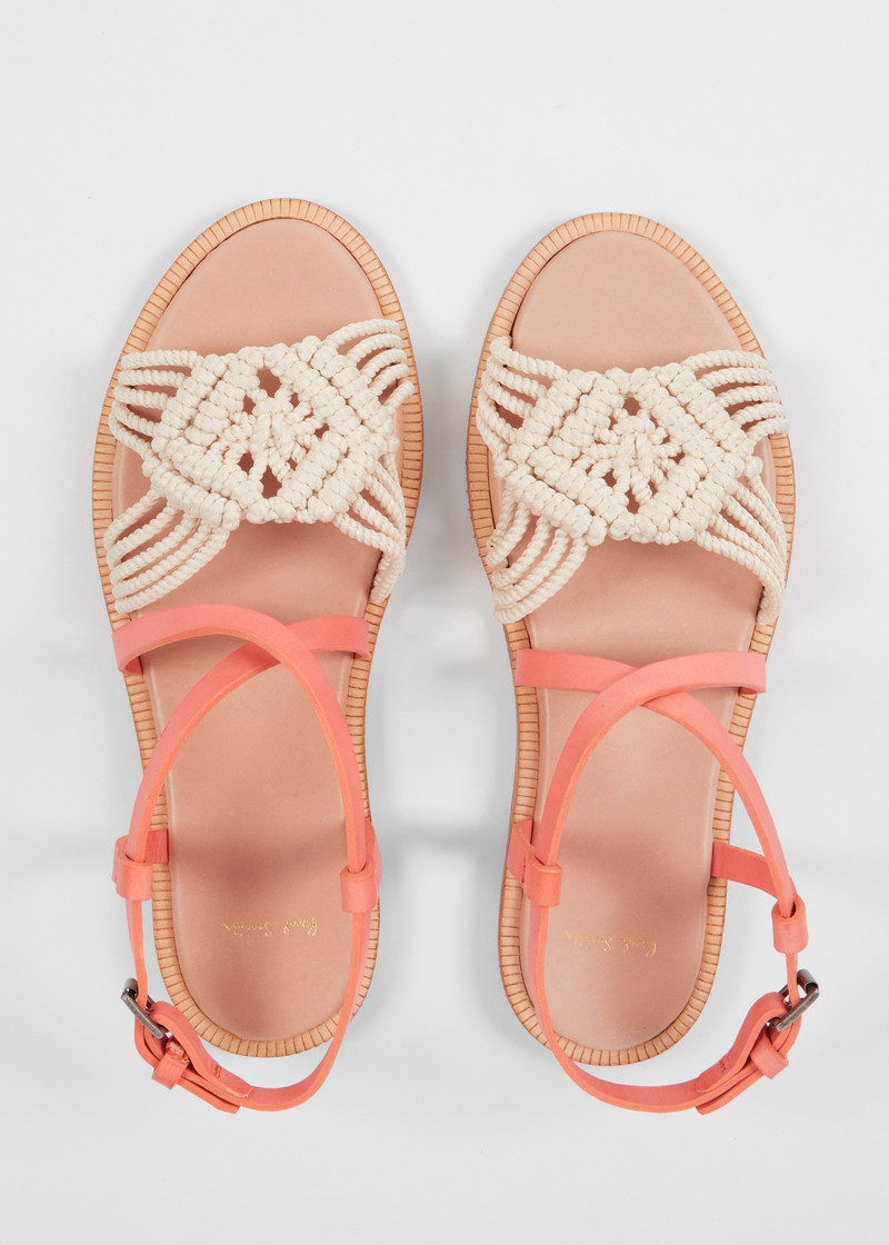 Women's Ecru 'Nishio' Crochet Sandals 3