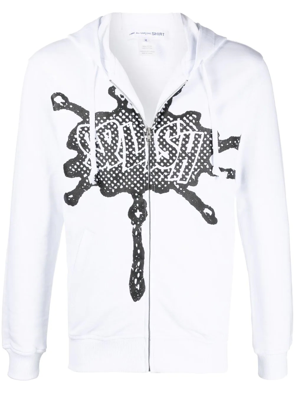 graphic-print drawstring hoodie - 1